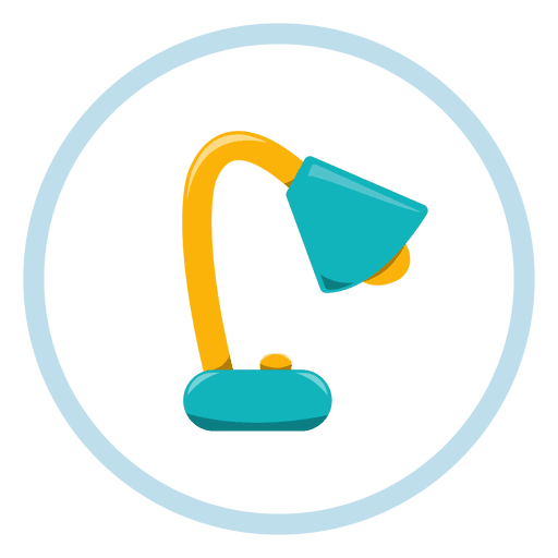 Icono de lámpara de mesa Diseño PNG