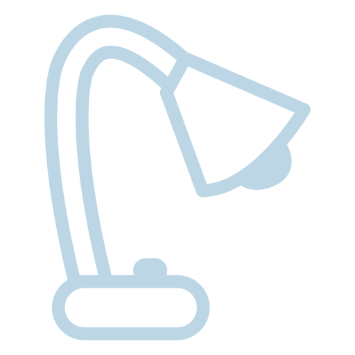 Table lamp line icon PNG Design