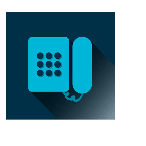 Quadratisches Telefonsymbol PNG-Design