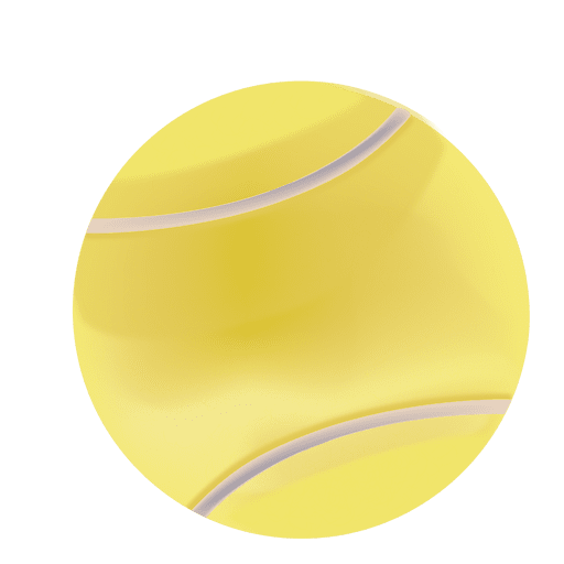 Realistic tennis ball PNG Design