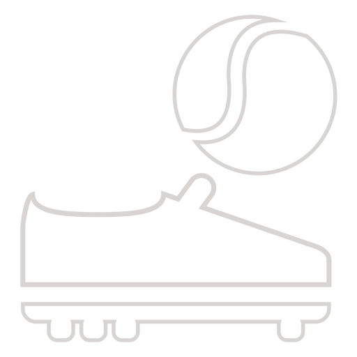 Tennisballstiefel-Symbol PNG-Design