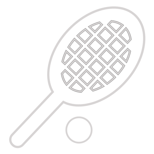 Tennish Schlägersymbol PNG-Design