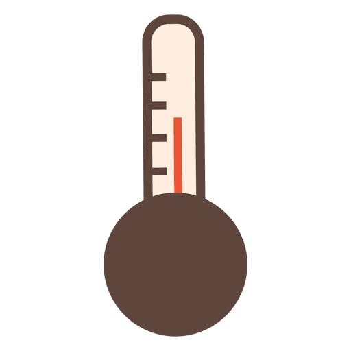 Thermometer flaches Symbol PNG-Design