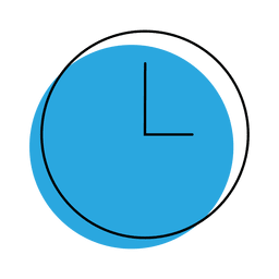 Icono de reloj de tiempo