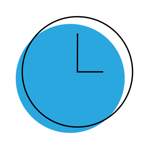 Time clock icon PNG Design