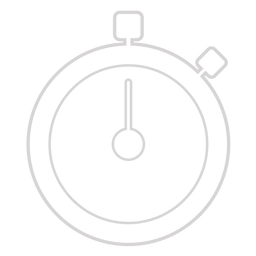 Analog Stopwatch Timer Icon Stroke Transparent Png Svg Vector File