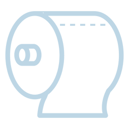 Ícone de linha de papel higiênico Desenho PNG