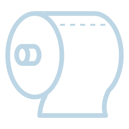 Toilettenpapier Linie Symbol PNG-Design