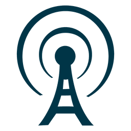 Icono de torre plana Diseño PNG