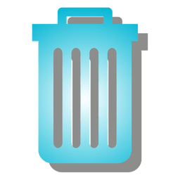 Icono de papelera degradado Diseño PNG