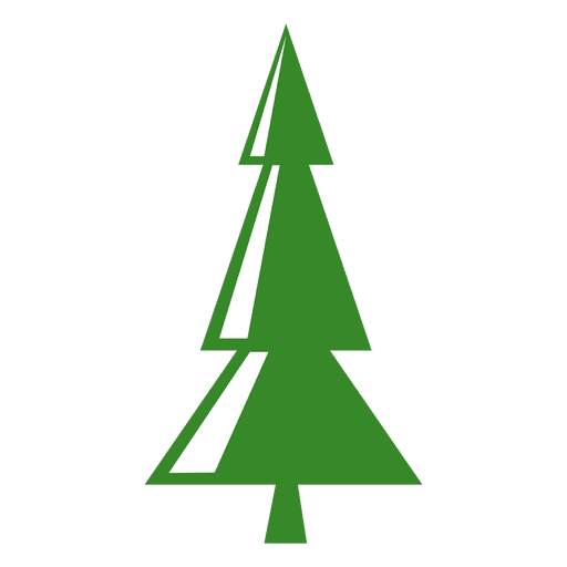 Ícone de pinheiro triângulos Desenho PNG
