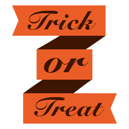 Trick or treat ribbon Trick or treat ribbon