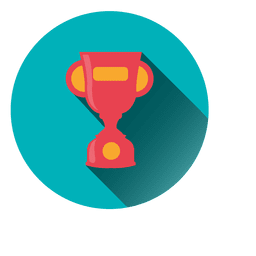 Trophy round icon PNG Design