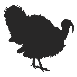 Truthahnschattenbild 1 PNG-Design