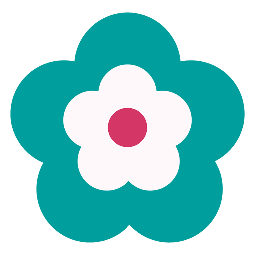 Download Turquoise flower icon - Transparent PNG & SVG vector file