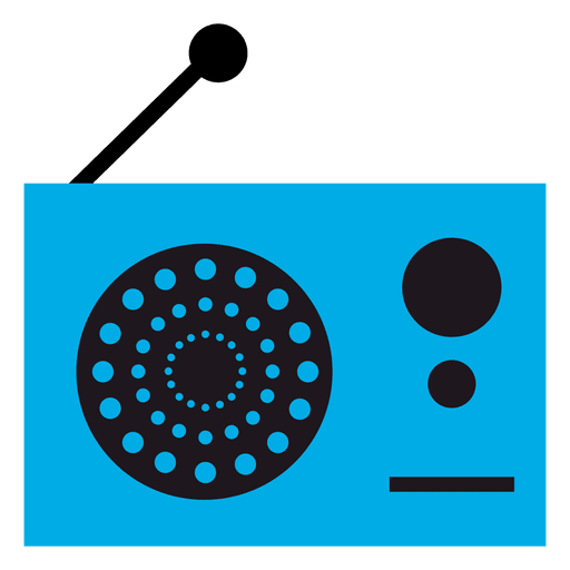 Icono de radio vintage Diseño PNG