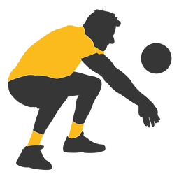 Volleyball player PNG Design Transparent PNG