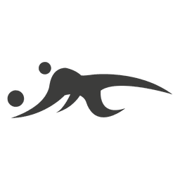 Volleyball player saving balll PNG Design