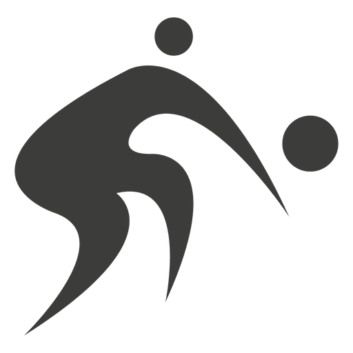 Símbolo de jugador de voleibol 10 Diseño PNG