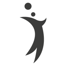 Símbolo 3 do jogador de voleibol Desenho PNG