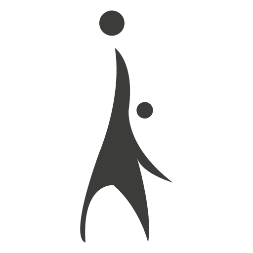 Volleyball player symbol 4 PNG Design