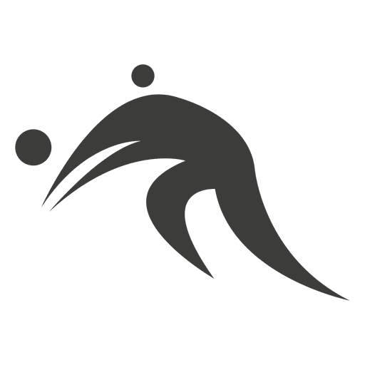 Símbolo de jugador de voleibol 5 Diseño PNG