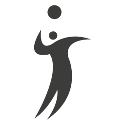 Volleyball player symbol 7 PNG Design Transparent PNG