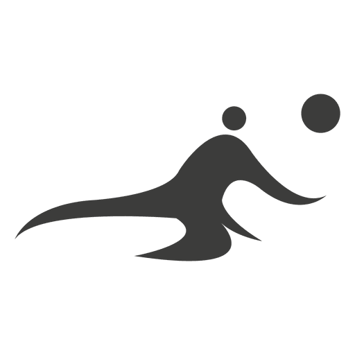 Volleyball player symbol 9 PNG Design