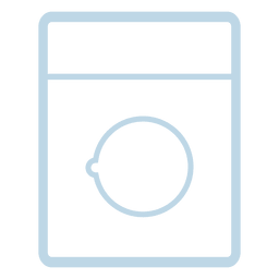 Icono de línea de lavadora Diseño PNG