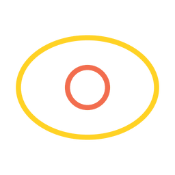 Watch eye simple icon PNG Design
