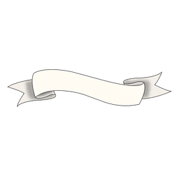 Fita ondulada desenhada à mão Desenho PNG