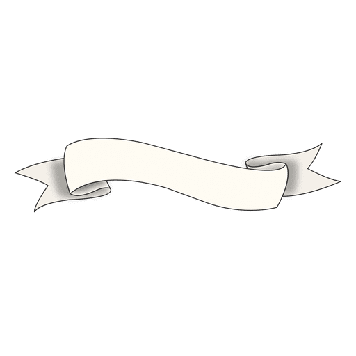 Wavy hand drawn ribbon - Transparent PNG & SVG vector file