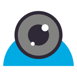 Icono de cámara web plana Transparent PNG