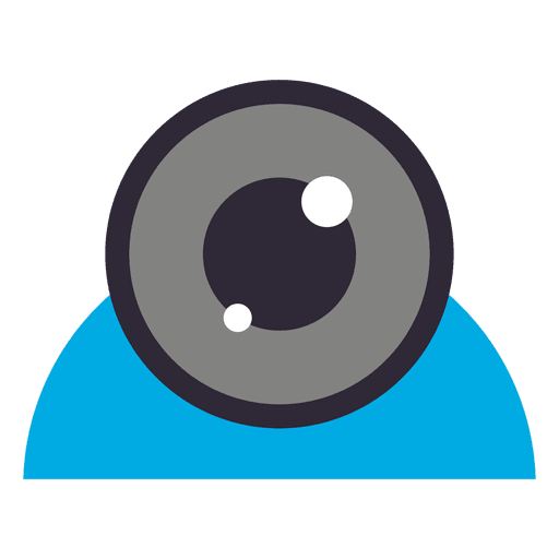 Flat webcam icon