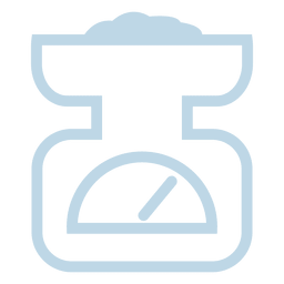 Icono de línea de escala de peso Diseño PNG