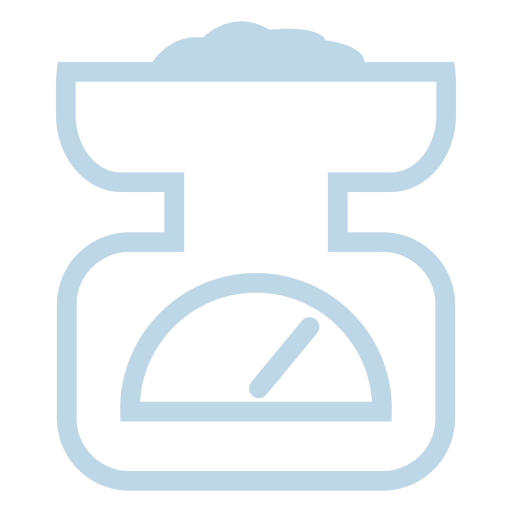 Weight scale line icon PNG Design