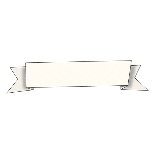 White angled ribbon PNG Design