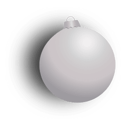 White christmas bauble PNG Design