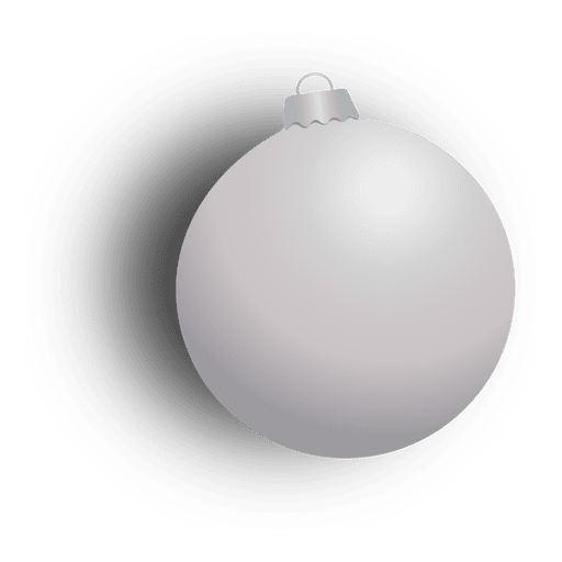 White christmas bauble PNG Design