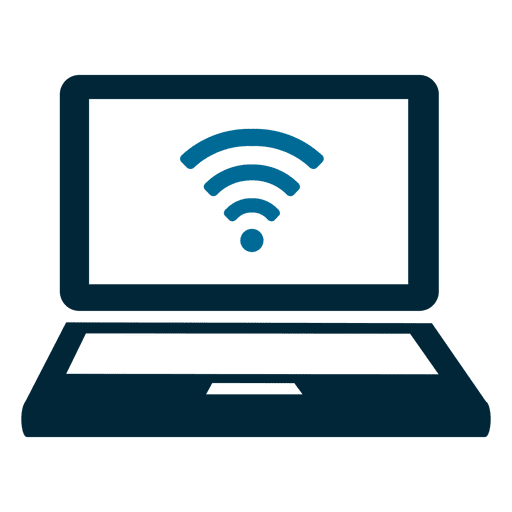 Wifi Laptop Bildschirm PNG-Design