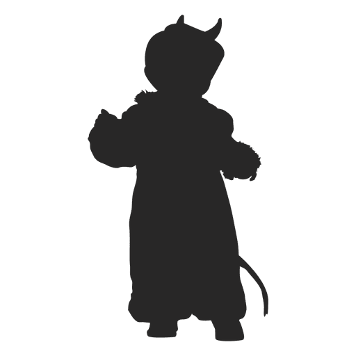 Disfraz infantil de gato bruja Diseño PNG