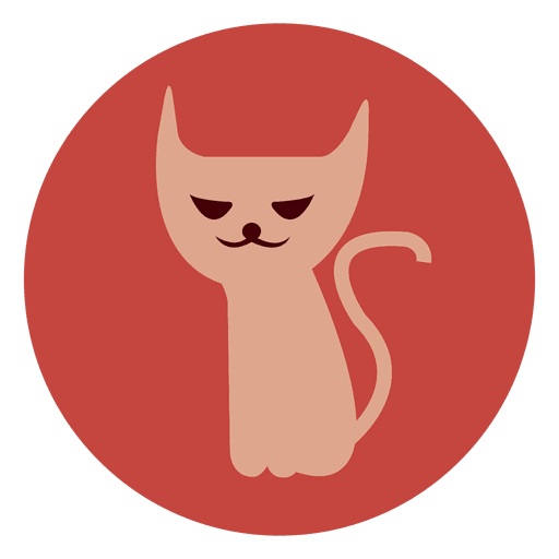 Hexenkatzenkreissymbol 1 PNG-Design