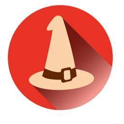 Chapéu redondo de bruxa ícone 1 Desenho PNG
