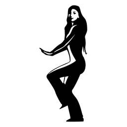 Mujer bailando dibujo Diseño PNG