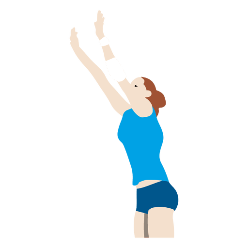 Woman playing volleyball
