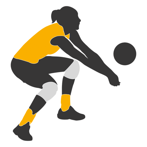 Jugador de voleibol de mujer 1 Diseño PNG