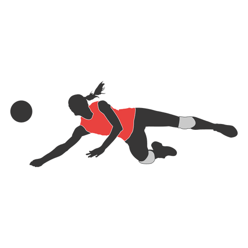 Woman volleyball player 3 PNG Design