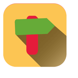 Sign square shadow icon PNG Design