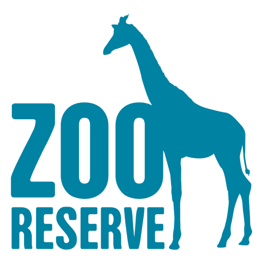 Logotipo da reserva do zool?gico Desenho PNG