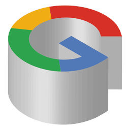 Icono isométrico de Google Diseño PNG
